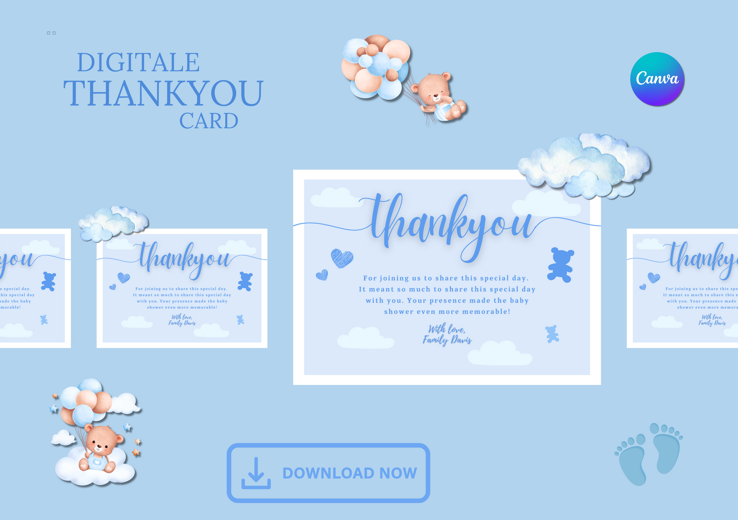 Babyshower Thank You Cards