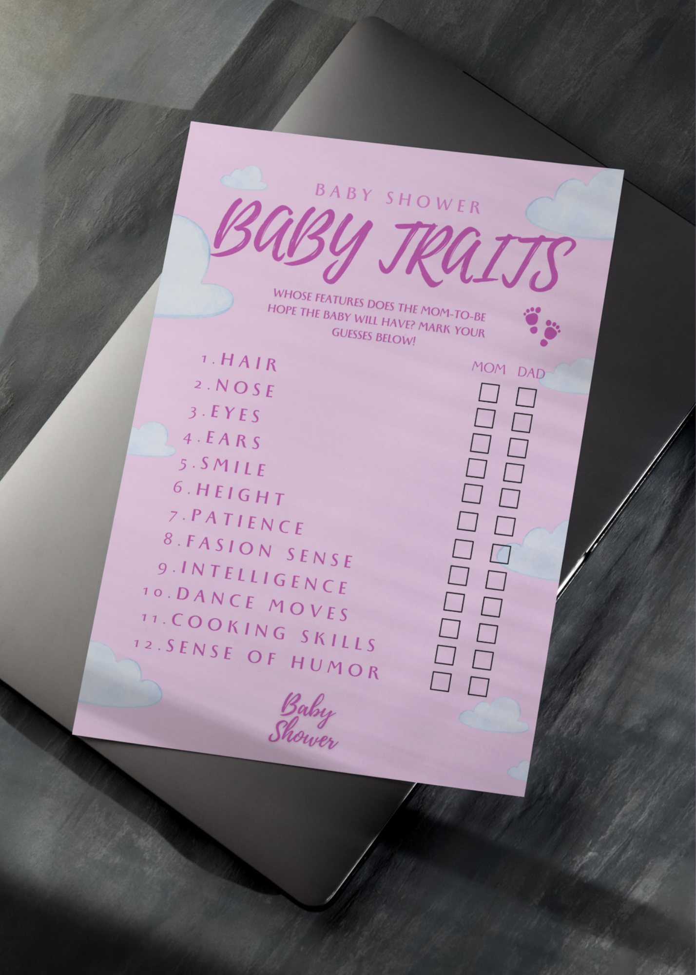 4-Set Babyshower Games