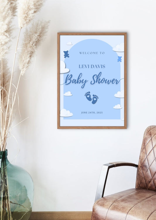 Custom Babyshower Welkomstbord
