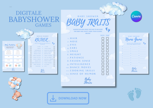 4-Set Babyshower Games