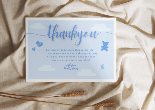 Babyshower Thank You Cards